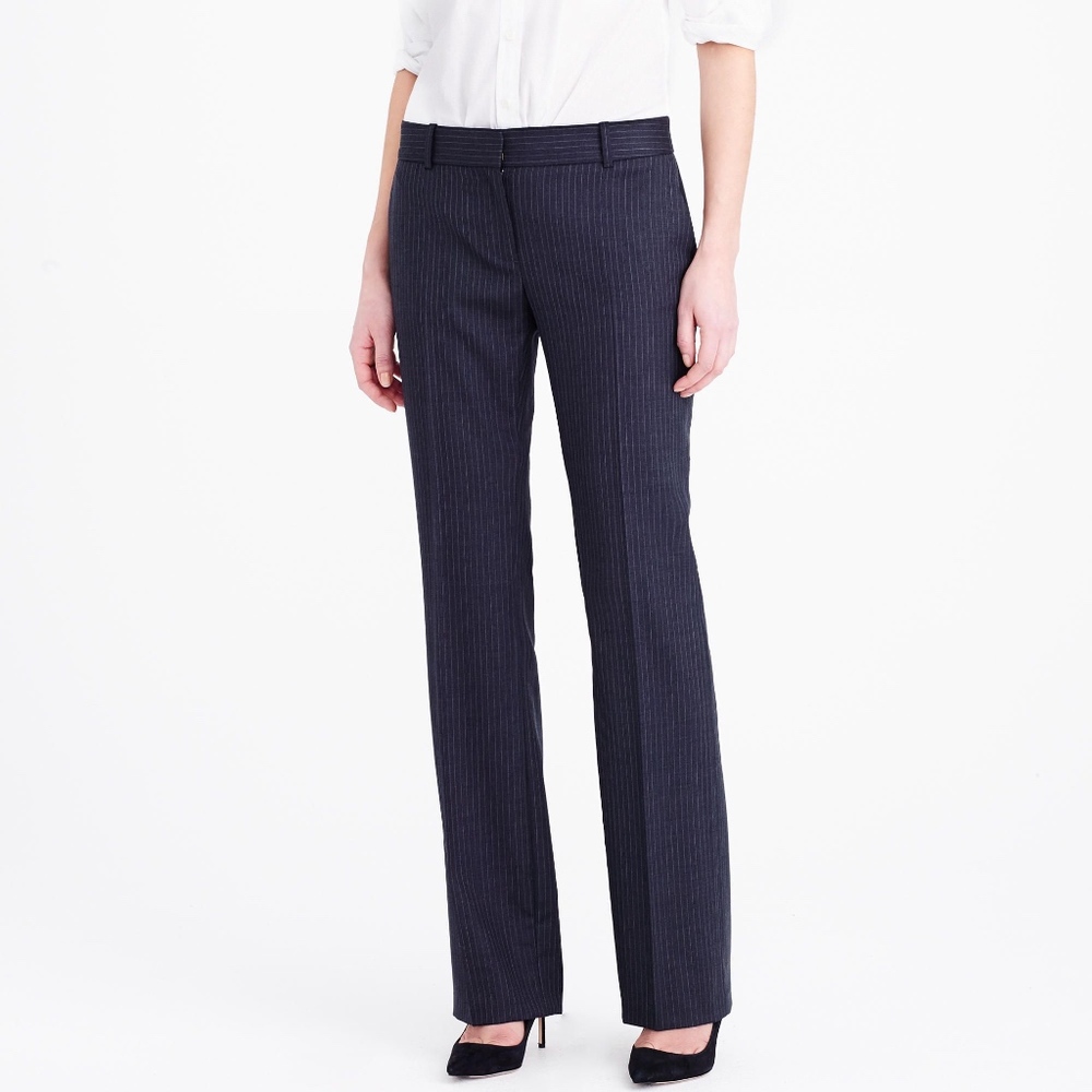 BOGO50% J Crew  Perfect Fit Pinstripe Trouser